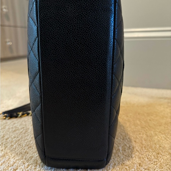 Chanel Black Quilted Caviar Timeless Classic Petit Shopping Tote - Picture 7 of 16